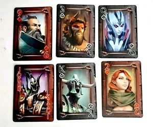 RARE Dota 2 Promo Poker Playing Cards Dark Character Game Deck 2014 - Bild 1 von 4