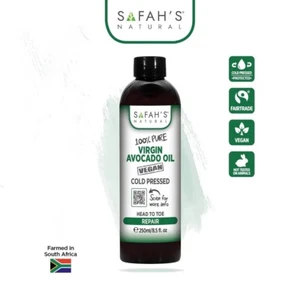 Prensa en frío natural Safah's 100% ACEITE DE AGUACATE VIRGEN PURO VENDEDOR DEL REINO UNIDO - Imagen 1 de 3