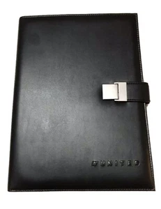 Business Portfolio Leather Organizer w/Calculator, Pad and Pen - United - Imagen 1 de 7