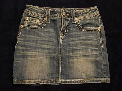 Falda Miss Me Vintage Y2K Lavada Oscura Talla 14 JK5853I Foto 1 de 4