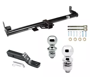 Trailer Tow Hitch For 97-06 Jeep Wrangler TJ Receiver w/Drawbar 1-7/8" & 2" Ball - Bild 1 von 7