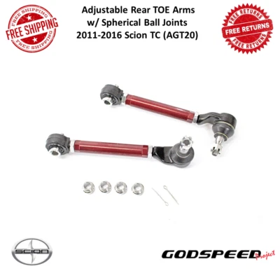 Godspeed Adj. Brazos traseros con rótulas esféricas para 11-16 Scion TC (AGT20) Foto 1 de 4
