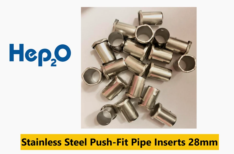 Hep2O Rohreinsätze 28 mm Rohreinsätze Smartsleeve Edelstahl