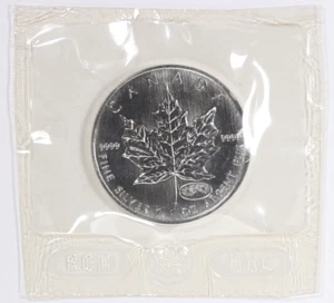 2000 Canadian Maple Y2K Millennium Privy Mark 1 oz .9999 Fine Silver RCM SEALED - Picture 1 of 2