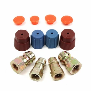 Kit de válvulas SAE 7/16 3/8 de adaptador de conversión de reacondicionamiento de aire acondicionado R-12 a R-134a - Imagen 1 de 6
