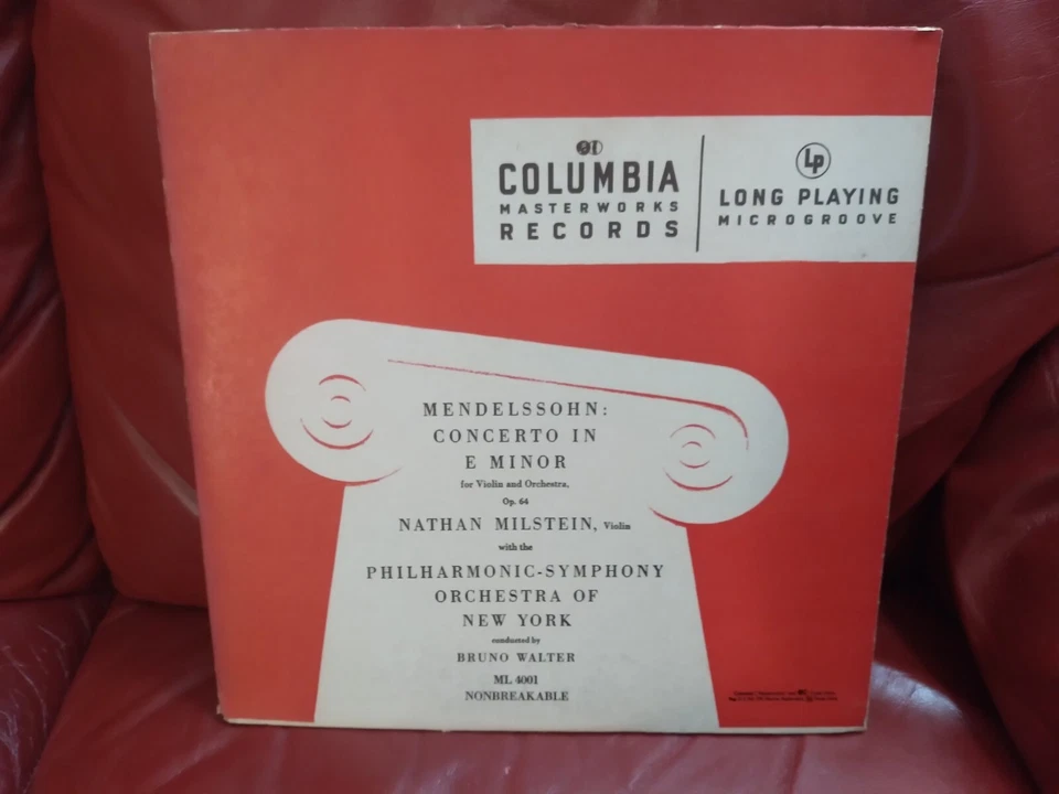 The First LP Columbia ML 4001  w/ original Steinweiss red sleeve June 1948 - Image 1 of 4
