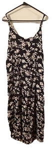 Oh! Mamma Maternity Sun Dress Black L Large NWT T25 - Picture 1 of 7