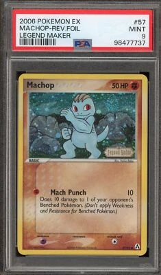 Pokemon Machop EX Legend Maker Reverse Holo #57 PSA 9 Mint - Image 1 of 2