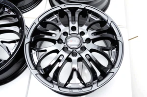 15" Wheels Rims Black Honda Civic Accord Fit Hyundai Accent Elantra Sonata Jetta - Picture 1 of 7