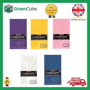Plastic Table Runner Reusable Wipeable Polyester Water Resistant PVC Table Cover - Picture 1 of 23