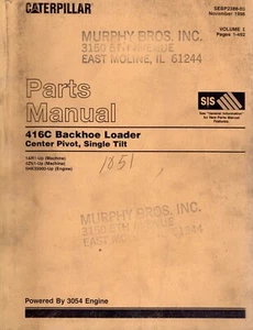 Caterpillar 416C Baggerlader Teilehandbuch 2 Band - Bild 1 von 2