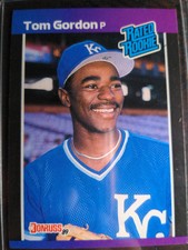 1989 Donruss Tom Gordon Rated Rookie #45 Kansas City Royals Error Card