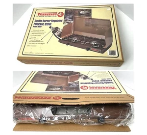 Vintage NEW Winnebago 2 Burner Regulated Propane Camp Stove 18550 NEW OLD STOCK - Picture 1 of 10