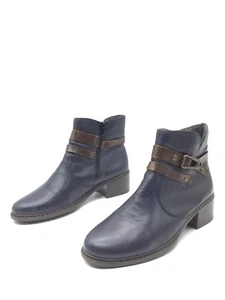 Rieker Botines Azul Para Mujer T.40 US.8 UK.7 - Imagen 1 de 5