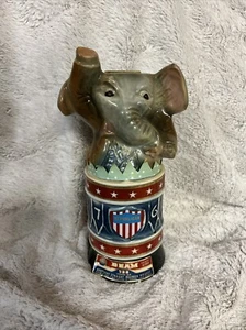 Jim Beam 1976 Bicentennial Political Republican Elephant Whiskey Decanter Empty - Picture 1 of 6