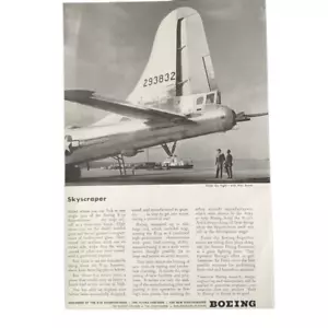 Vintage 1945 Boeing Wolkenkratzer Werbung - Bild 1 von 4