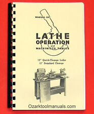 Atlas Craftsman Manual of Metal Lathe Operation Book 12" Crossfeed Lever 0035