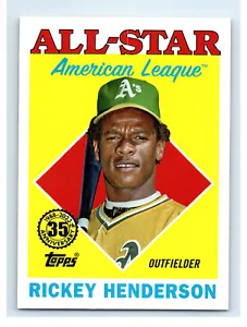 2023 Topps Series 2 RICKEY HENDERSON 1988 ALL-STAR TB #88AS-32 Oakland Athletics - Bild 1 von 2