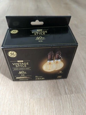 GE - Vintage 400-Lumen, 5.5W Dimmable G25 LED Light Bulbs 2 bulbs - Image 1 of 3