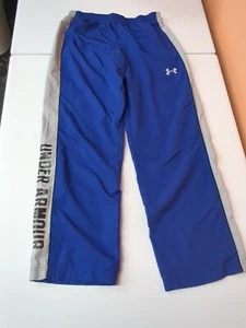 Pre Owned Youth Boys Size 10/14 Blue Grey Under Armour Sport Pants - Picture 1 of 4
