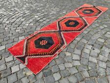 Runner rug, Turkish rug, Vintage rug, Handmade rug, Wool, Carpet | 2,3 x 9,3 ft 