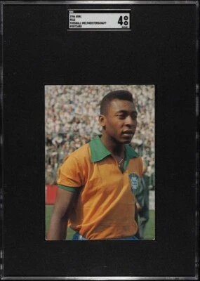 1966 Aral Copa Mundial de Fútbol Fútbol Postales Large Pelé SGC 4 EN MUY BUENA CONDICIÓN/EX HOF Foto 1 de 2