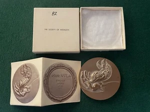 1970 #82 Società dei Medaglisti Medaglia Artista Tom Allen Jr. Fiamma della Vita - Foto 1 di 8