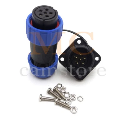 SP21 6Pin  Electrical Connector Plug Socket,IP67 Circular Waterproof Connector - Image 1 of 4