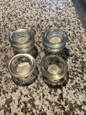 Soporte de luz de té de vidrio pesado vintage HITC 2003 Foto 1 de 3