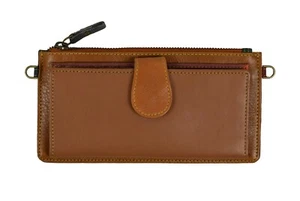 Handmade Real Leather Patchwork Purse Boho Style with Strap Fair Trade - Picture 1 of 6