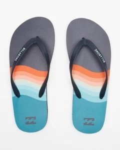 Sandales à rabat imprimées pour hommes marées Billabong, marine, 13 - Photo 1 sur 2