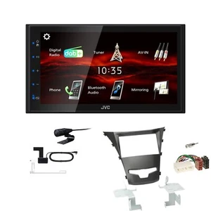 JVC KW-M180DBT 2DIN DAB+ Autoradio für Ssangyong Korando Facelift ab 2013 - Bild 1 von 5