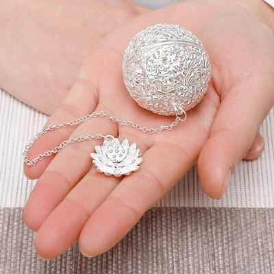 Portable 999 Sterling Silver Tea Infuser Filter for Luxury Tea Brewing - Image 1 of 4