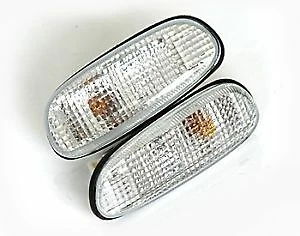  CLEAR SIDE REPEATERS INDICATORS PAIR & BULBS FOR SUBARU IMPREZA GC8 93-00 Z1477 - Image 1 of 1