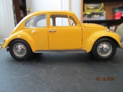 Volkswagen Toy Franklin 1967 Sedán Escarabajo Amarillo 1/24 Suelto Foto 1 de 4