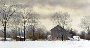 Bucks Winter, Ray Hendershot, Wall Art Print Poster 11" x 14"         1407 - Picture 1 of 1
