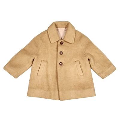 Abrigo de colección Millicents of San Francisco mezcla de lana con botones marrones Foto 1 de 4
