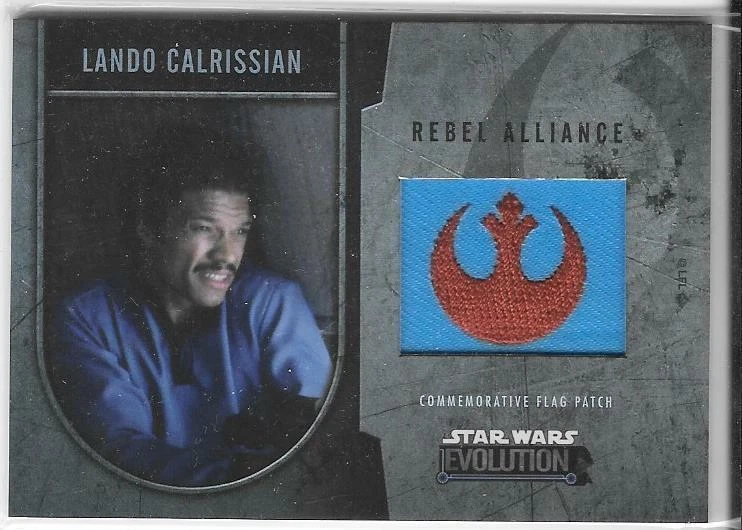 2016 Topps Star Wars Evolution LANDO CALRISSIAN Commemorative FLAG PATCH 016/170 - Image 1 of 1