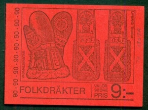 SUECIA (H317) Scott 1307a, folleto de disfraces 90ore, en muy buen estado - Imagen 1 de 1