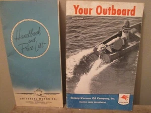 Undated Universal Motor Company Handbook & 1947 Sacony Vacuum Oil Mobil Brochure - Picture 1 of 8