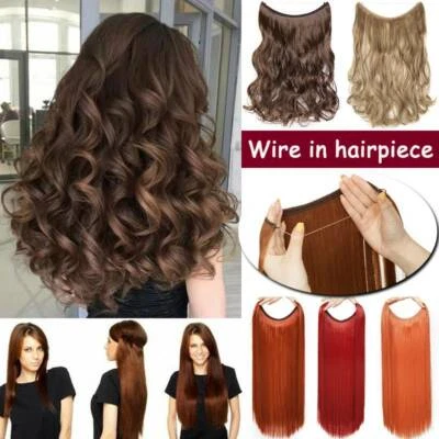 SEGO New! 100% Natural Hidden Hairband Hair Extensions Secret Wire One Piece as Human