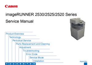 Canon imageRUNNER 2520 2525 2530 Service and parts manual - Picture 1 of 1