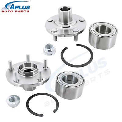 Par de kit de reparación de cojinetes de cubo de rueda delantera para Toyota Highlander 2008 2009 AWD FWD Foto 1 de 4