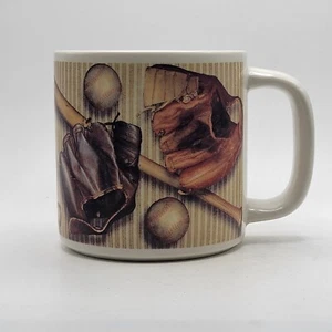 Russ Berrie Co Vintage Baseball Glove Ball Bat Novelty Coffee Mug Cup 12375 - Picture 1 of 7