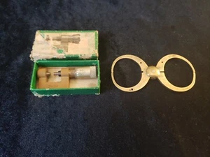 Vintage Watchmakers Tools Brass Balance Truing Caliper Miniature Baby Micrometer - Picture 1 of 9
