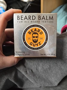 Beard Guyz Beard Balm Made w/Natural Ingredients Moisturize, Soften & Tame 3 Oz - Picture 1 of 4