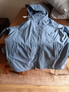 Marks And Spencers Raincoat Padded Waterproof Size 22. Immaculate Worn Once Blue - Picture 1 of 3