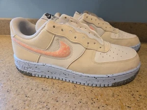 Nike Air Force 1 Crater Shoes Coconut Milk Cream Mens Size 10.5 - Picture 1 of 7