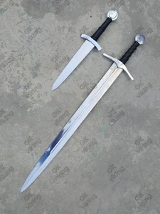 Hand Forged Carbon steel Medieval, Battle Ready, Knights Templar sword + dagger - Picture 1 of 7