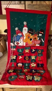 Prima Christmas Advent Calendar Elegant 24 Days Gift Pockets Kids Vintage - Picture 1 of 2